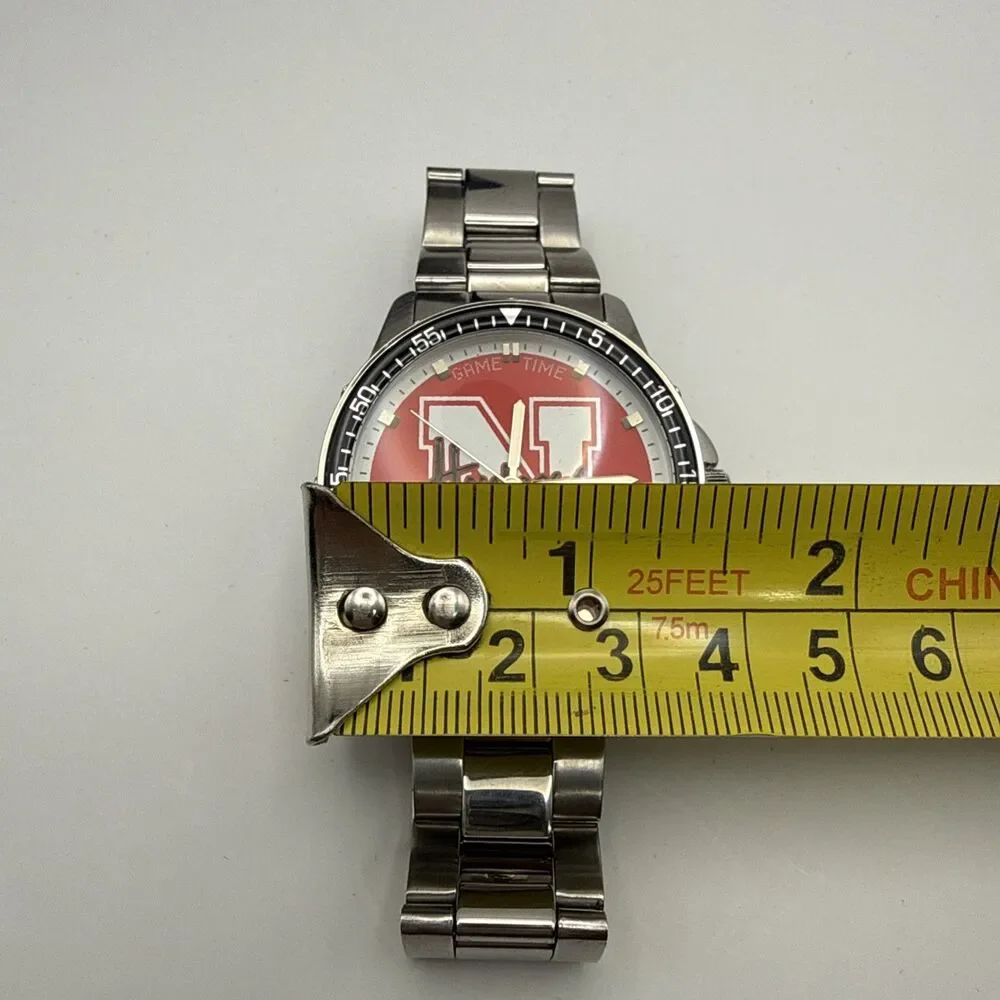 Game Time Coach Series Nebraska Huskers Two Tone Mens Watch New Battery Quartz